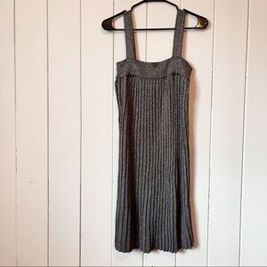 H&M Silver pleated Dress. Size Medium.